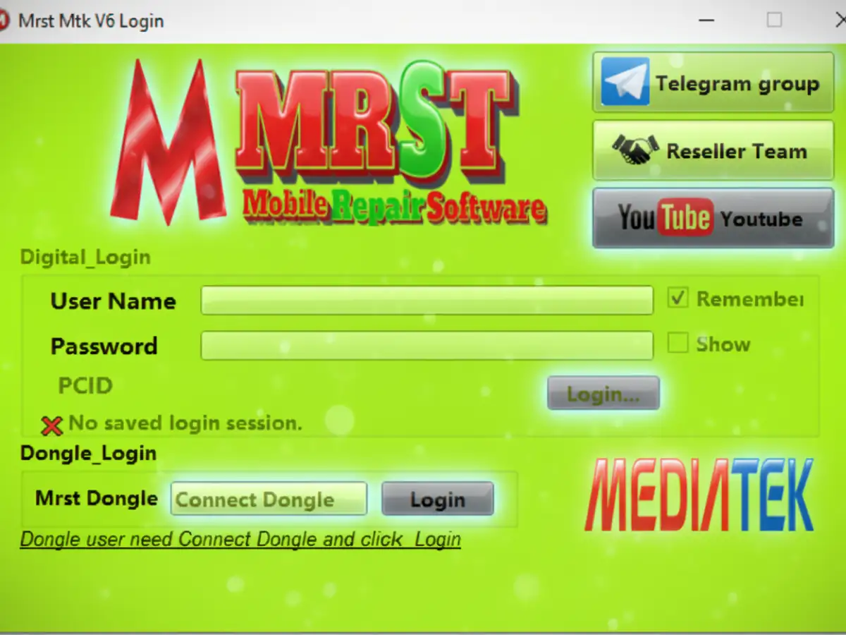 MRST MTKV6 v3.4 Login Form
