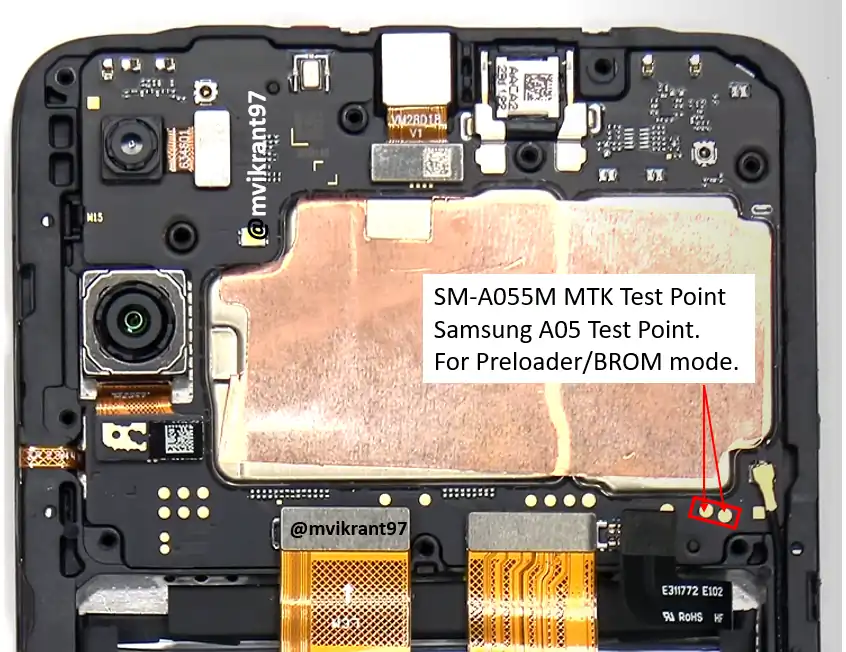 Samsung A05 Mtk Test Point Model Sm A055m